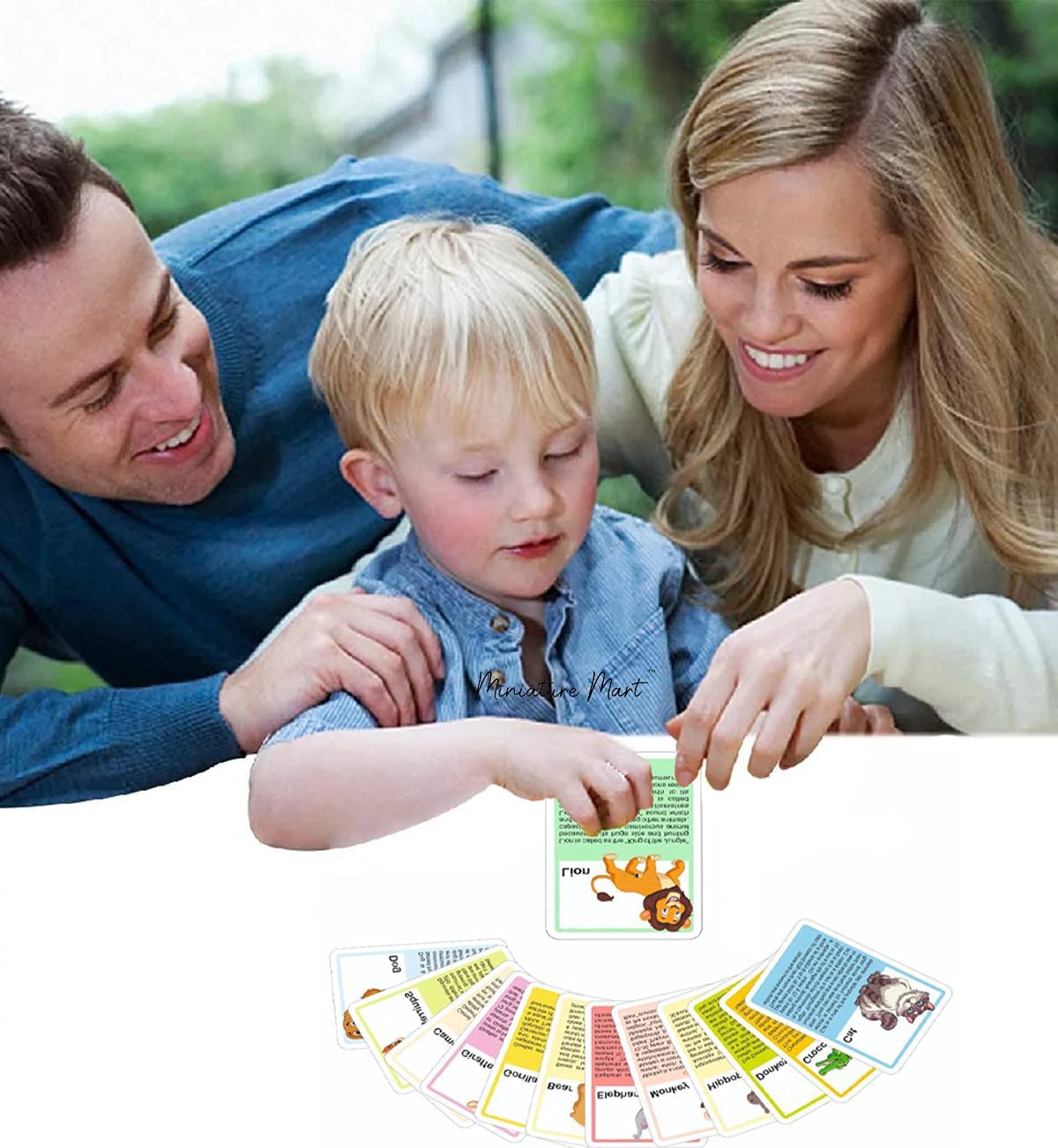 RATNA'S 8 in 1 Flash Cards 100 uniquely designed double sided flash cards features Alphabet,Number,Birds,Animals,Fruits,Vegetable,Transport & Aqua Animals  (Multicolor)