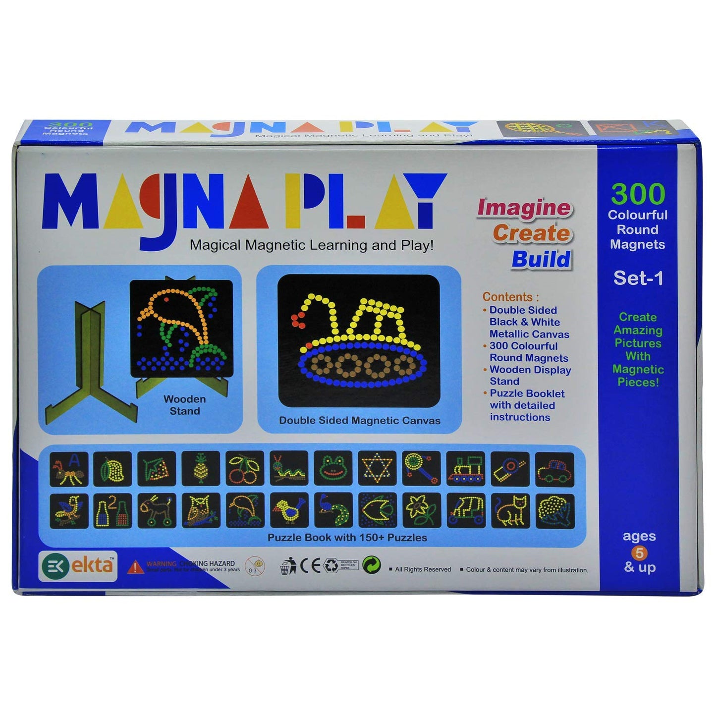 Ekta Magna Play Set - 1 Magical Magnetic Play N Learn Art Draw