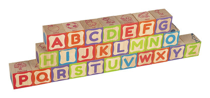 Giggles - Info Cubes, Educational Learning blocks, Teaches Alphabet,Numbers,Colour shapes & Picture puzzle, 3 Years & above, Preschool toys Multicolor (26 pieces)