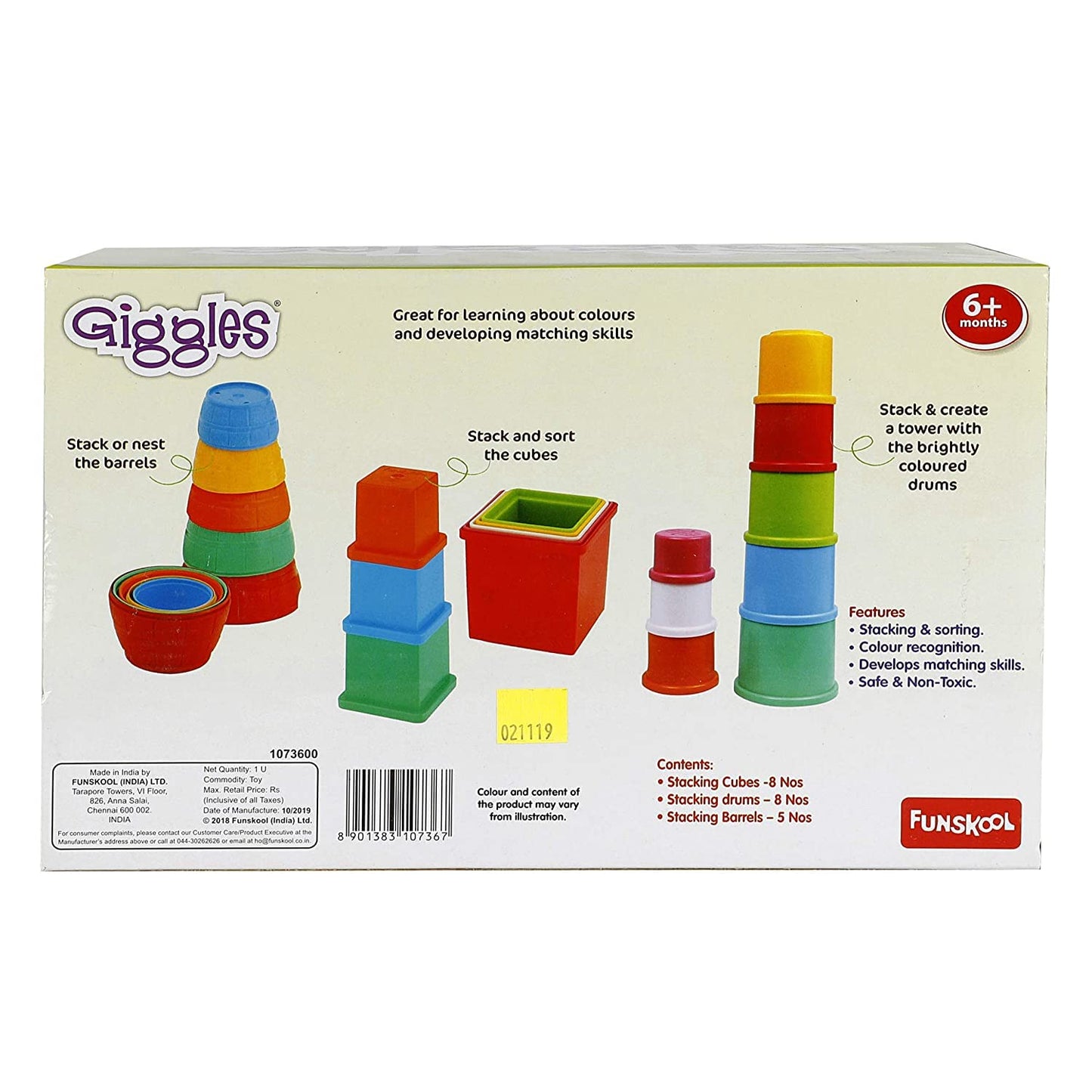 Funskool Giggles Stack & Tumbler Toy Gift Set