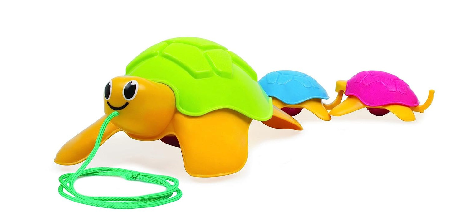 Giggles - Linking Turtle, 2 in Pull Along Toy, Walking, Stacking and Linking, 12 Months & Above, Infant and Preschool Toys