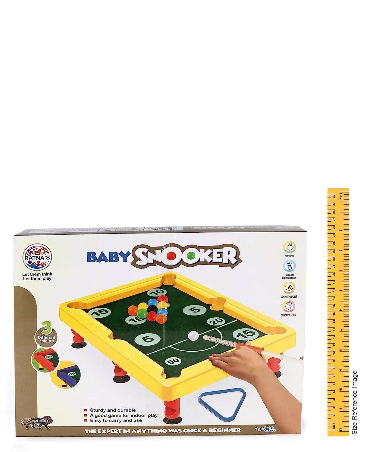 Ratna's Baby Snooker Pool Game for Kids (Yellow) - MRGTOYS
