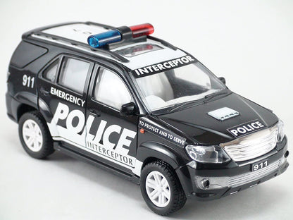 Centy Toys Plastic Police Interceptor Fortune Pull Back Car, Number Of Pieces: 1, Black - MRGTOYS
