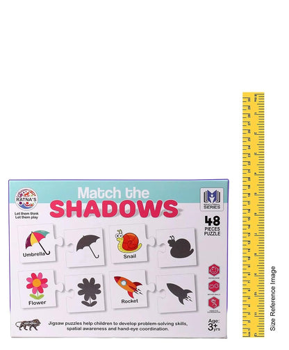 Ratna's Match The Shadows Jigsaw Puzzle for Kids. 48 Different Shadow Jigsaw for Kids