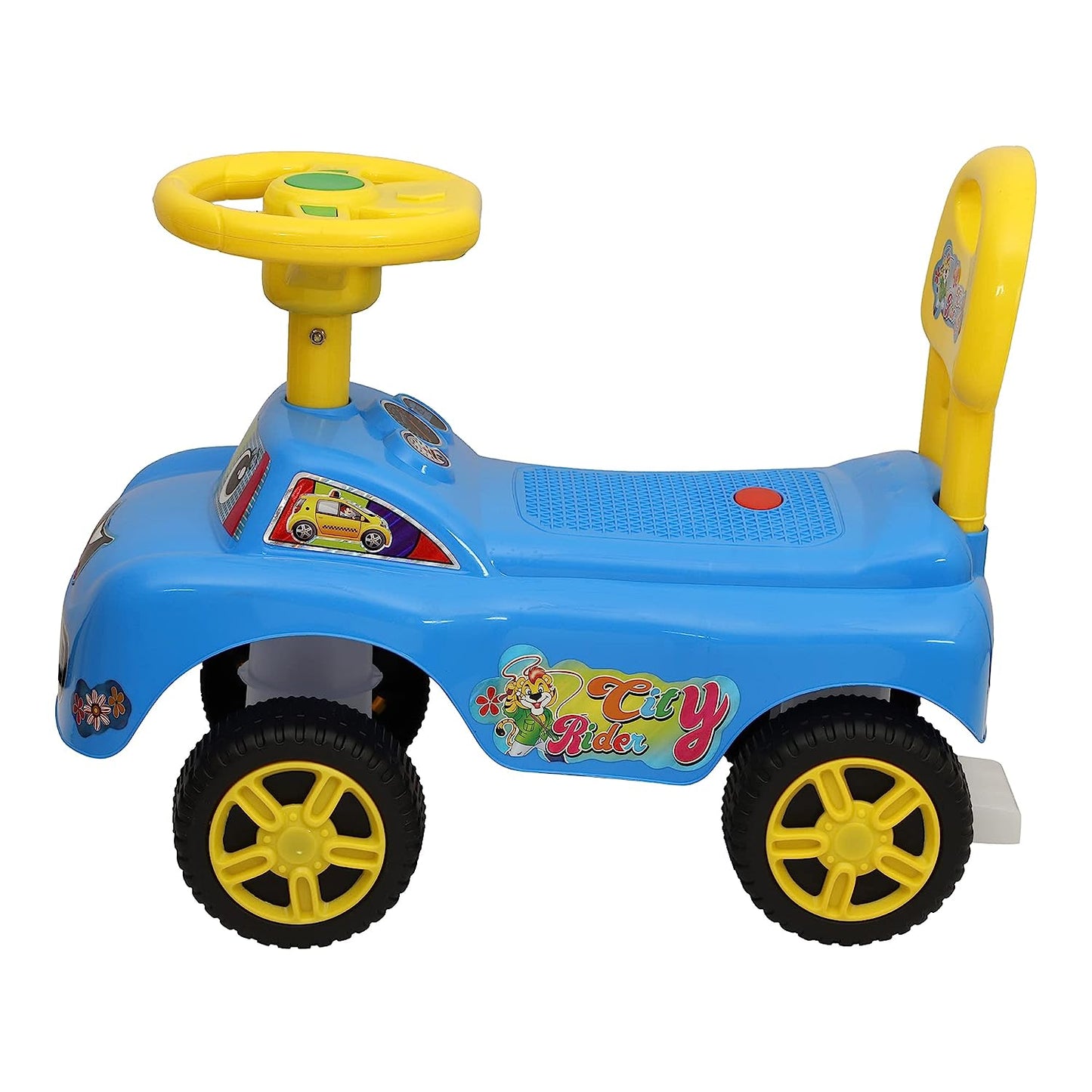 Magic Rider Push-Car Ride-On for Kids with Music 1-3 Years (City Blue) - MRGTOYS