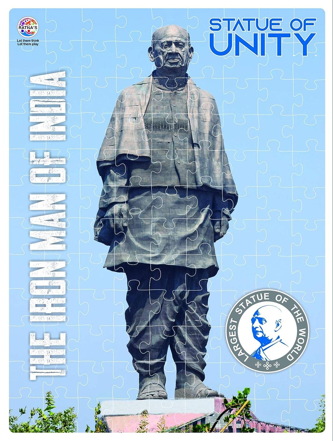 Statue of Unity 108 Pieces Jigsaw Puzzle with 12 Pages Information Booklet About SHRI VALLABHBHAI Patel