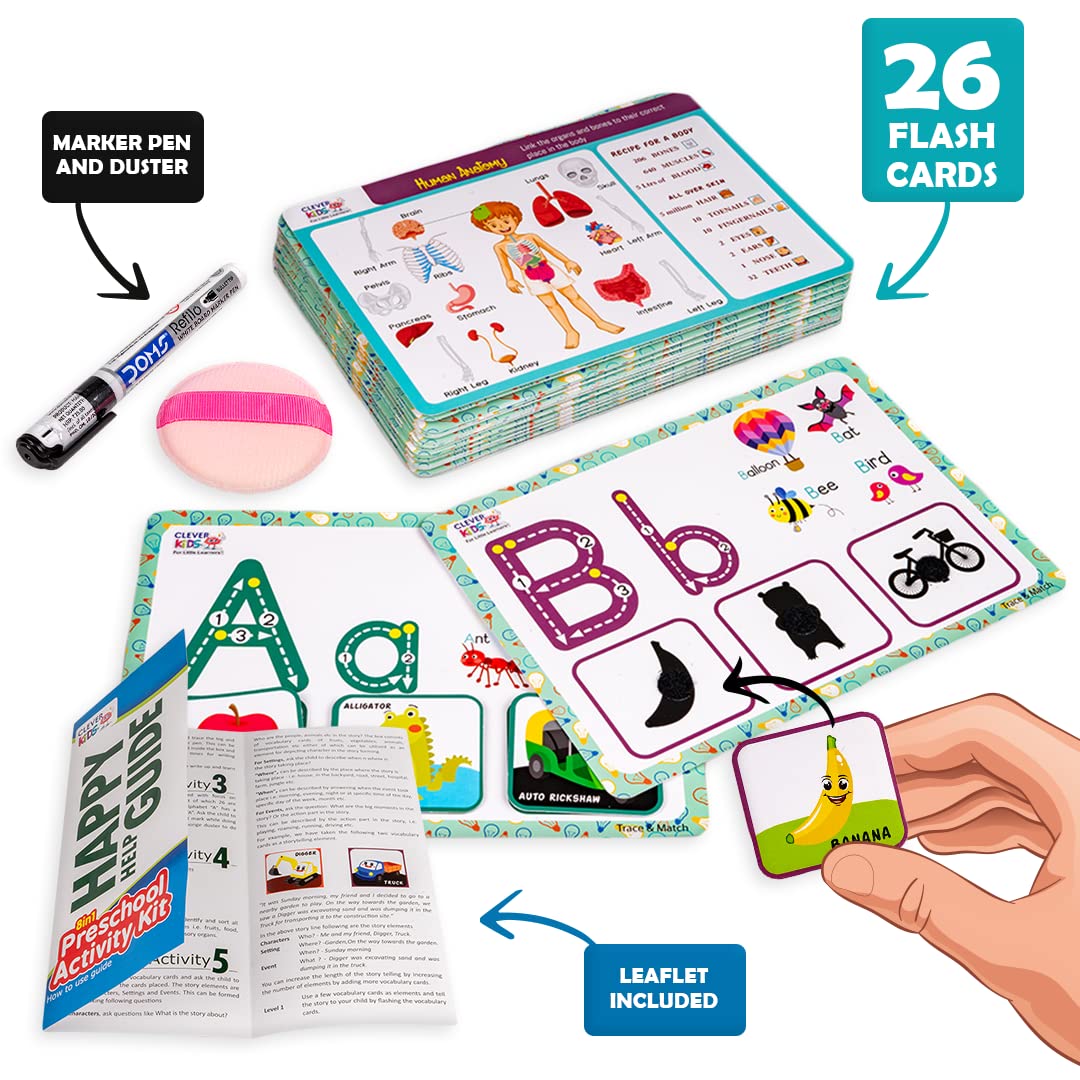 Ratna's 8in1 Preschool Activity Kit | Early Learning & Education with 56 Exciting Activities for Toddlers 18+ Months