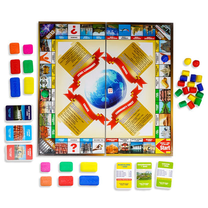 Ratna's Big Business Board Game Jumbo Size with Plastic Money Coins