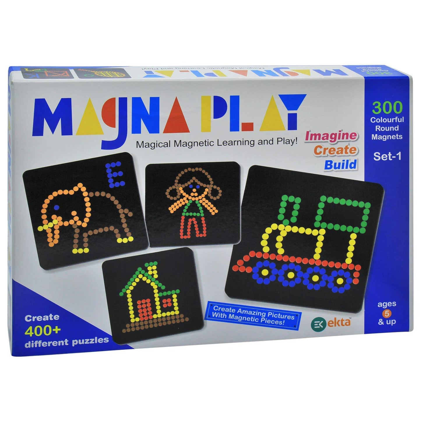 Ekta Magna Play Set - 1 Magical Magnetic Play N Learn Art Draw