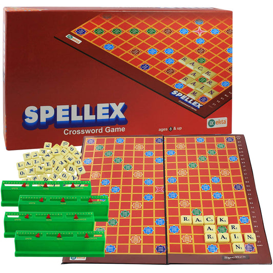 EKTA Spellex Indoor Board Game Set for Kids (Boys/Girls) 8+ Years/ Birthday Gift Item Multicolor Multicolor