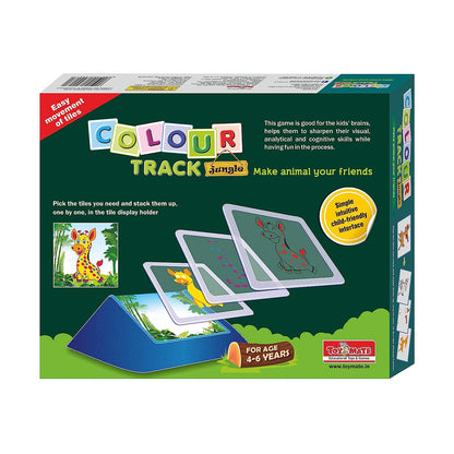 Toymate Colour Track Jungle - Super Fun Animal Puzzle - an IQ Building Game for 4 Years & Above