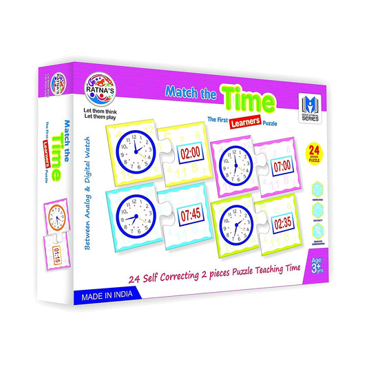 RATNA'S Educational Jigsaw Puzzle Range for Kids (Match The TIME)