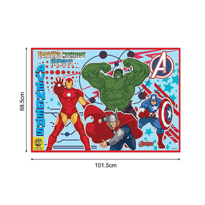 RATNA'S My Coloring Mat Avengers | DIY Kit for Kids Big Size Mat 40 x 27 inches