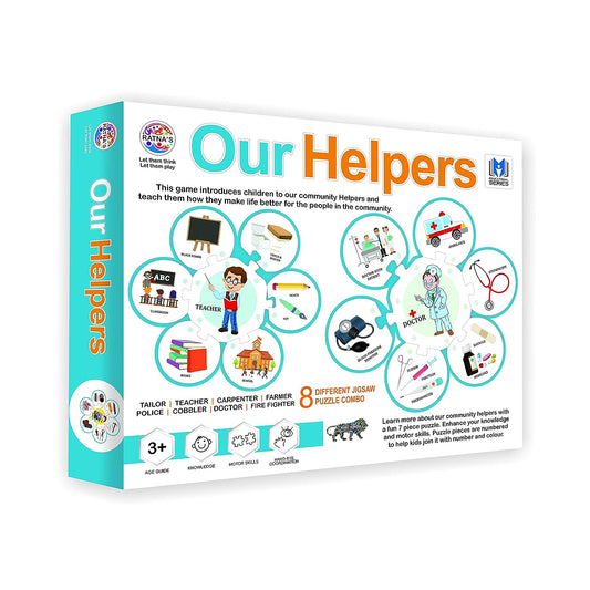 RATNA'S Our Helpers Jigsaw Puzzle Jigsaw Combo of 8 Different Helpers