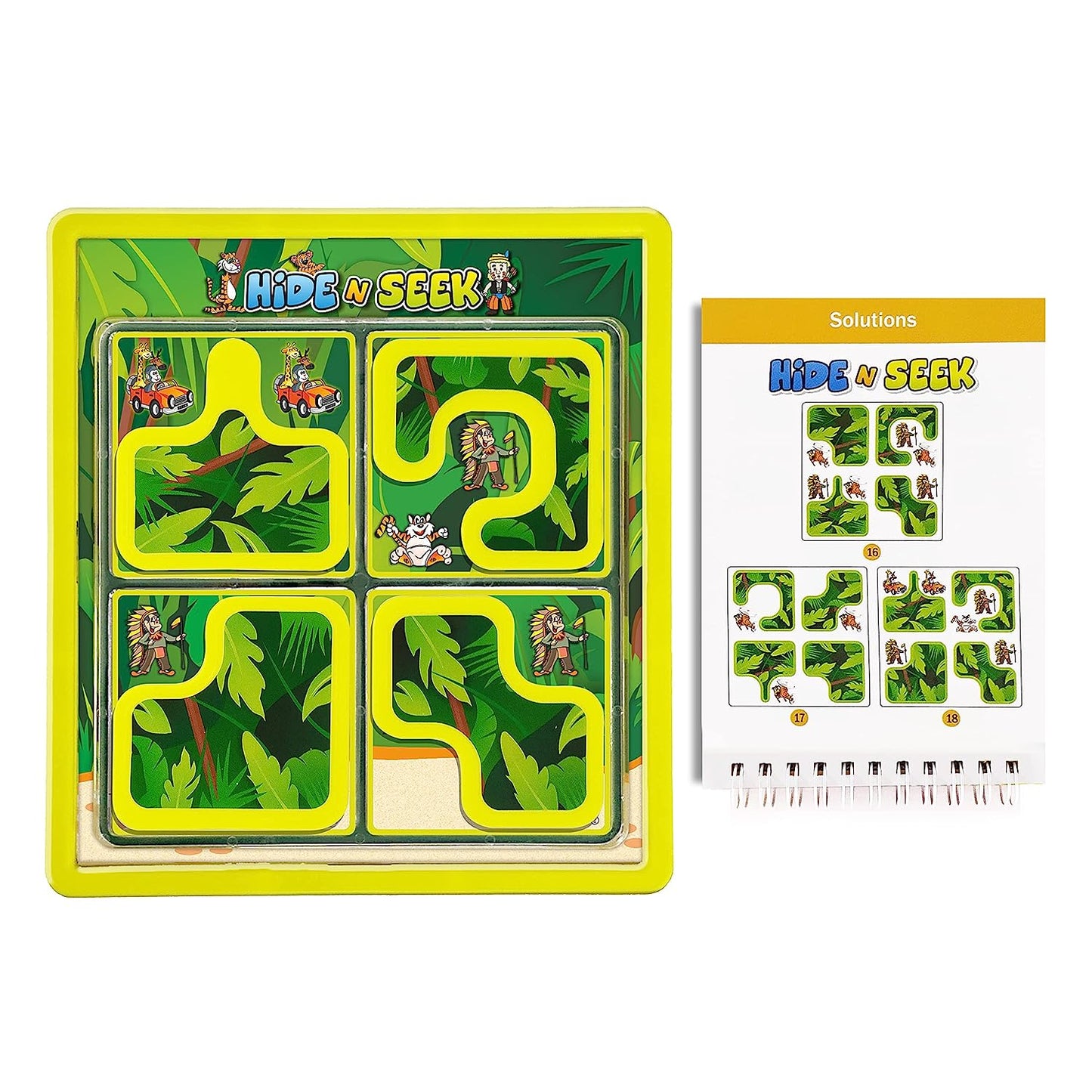 Toymate Hide & Seek Jungle- 48 Challenges- an Award Winning Brain Teasing Puzzle Game for Kids Age 5 Years & Above