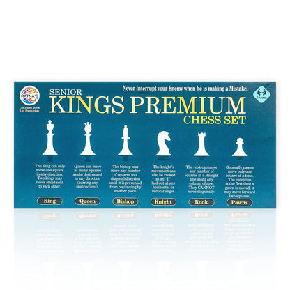 RATNA'S Strategy Game Kings Premium Chess Set for Kids with Logical and Strong Mind to Enhance Their Logical Thinking and Concentration (Big, Multicolour)