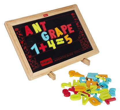 Funskool Learn N Write Slate, 2 in 1 Magnetic & Dry Erase Board, Early Learning, 3 Years & Above, Preschool Toys, Multicolor