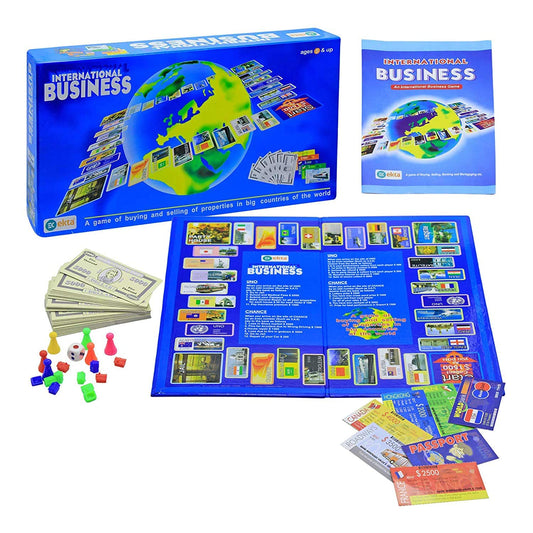 EKTA International Business Game with Folding Board Set for Kids (Multicolor)