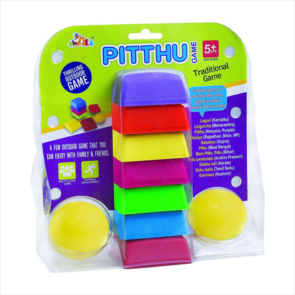 Awals Creations Lagori Pitthu Traditional Indian Game Set for Kids