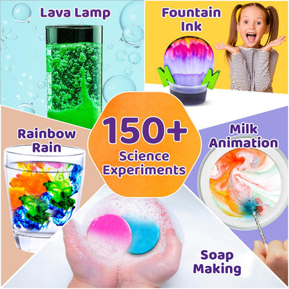 Mega Science Kit 150+ Science Experiment Kit for Kids 6 to 14 Years Old