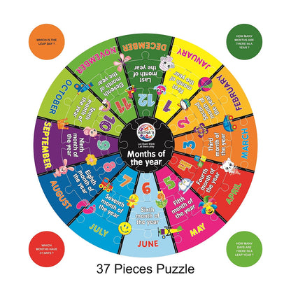 Preschool Teacher 3 in 1|A Perfect Early Learner Jigsaw Puzzle for Kids|Learn More About Days of The Week,Months of The Year & Different Indian Seasons