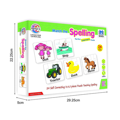 RATNA'S Educational Jigsaw Puzzle Range for Kids (Match The Spelling)
