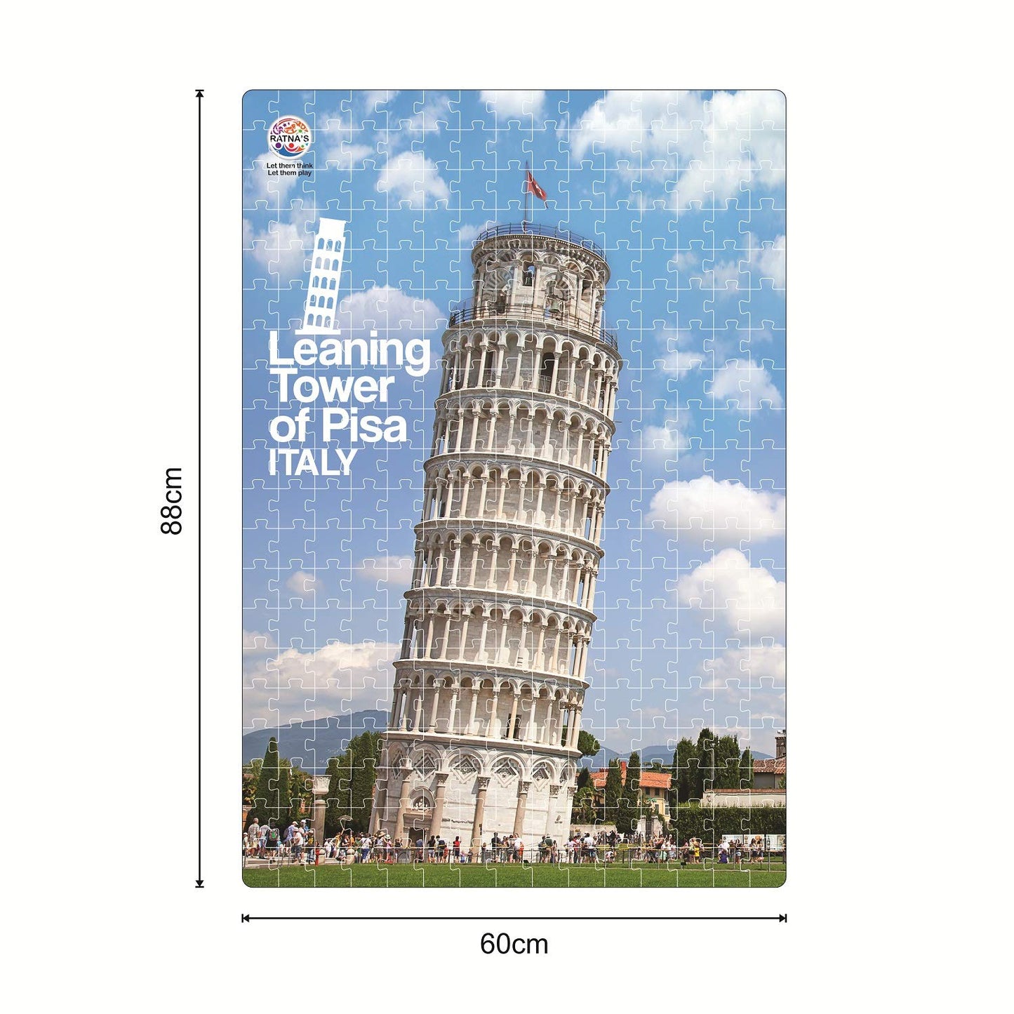 RATNA'S Leaning Tower of PISA Jumbo Jigsaw Puzzle 300 Pieces(88 CM X 60 CM) Size