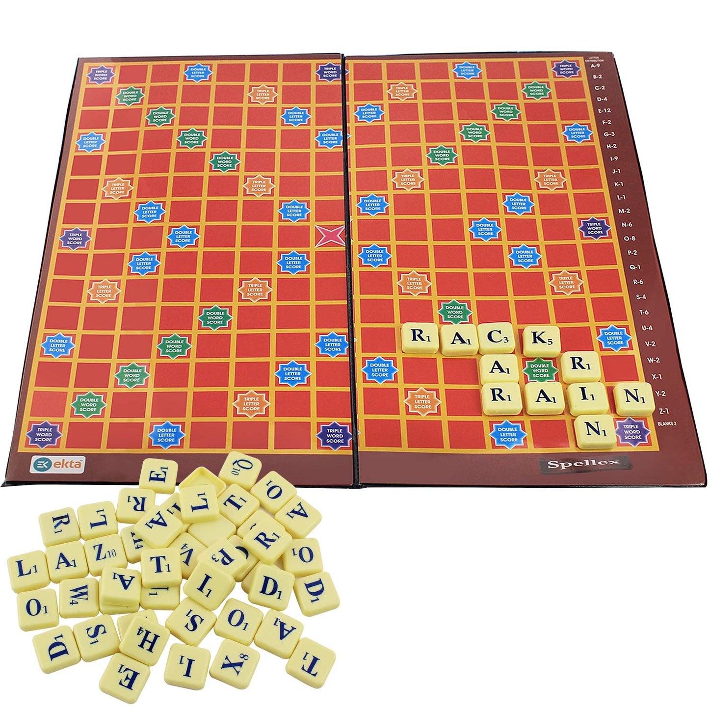 EKTA Spellex Indoor Board Game Set for Kids (Boys/Girls) 8+ Years/ Birthday Gift Item Multicolor Multicolor