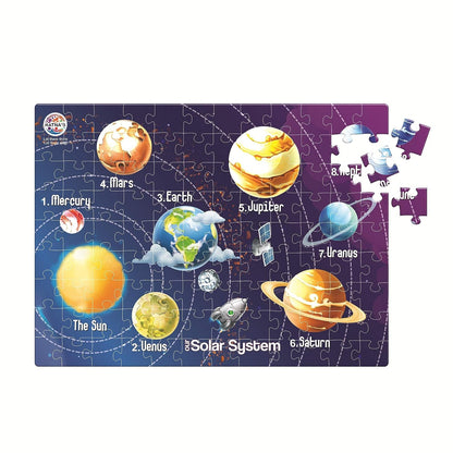 RATNA'S Solar System Jigsaw for Kids 108 Pieces Jigsaw Puzzle with A 12 Page Information Guide