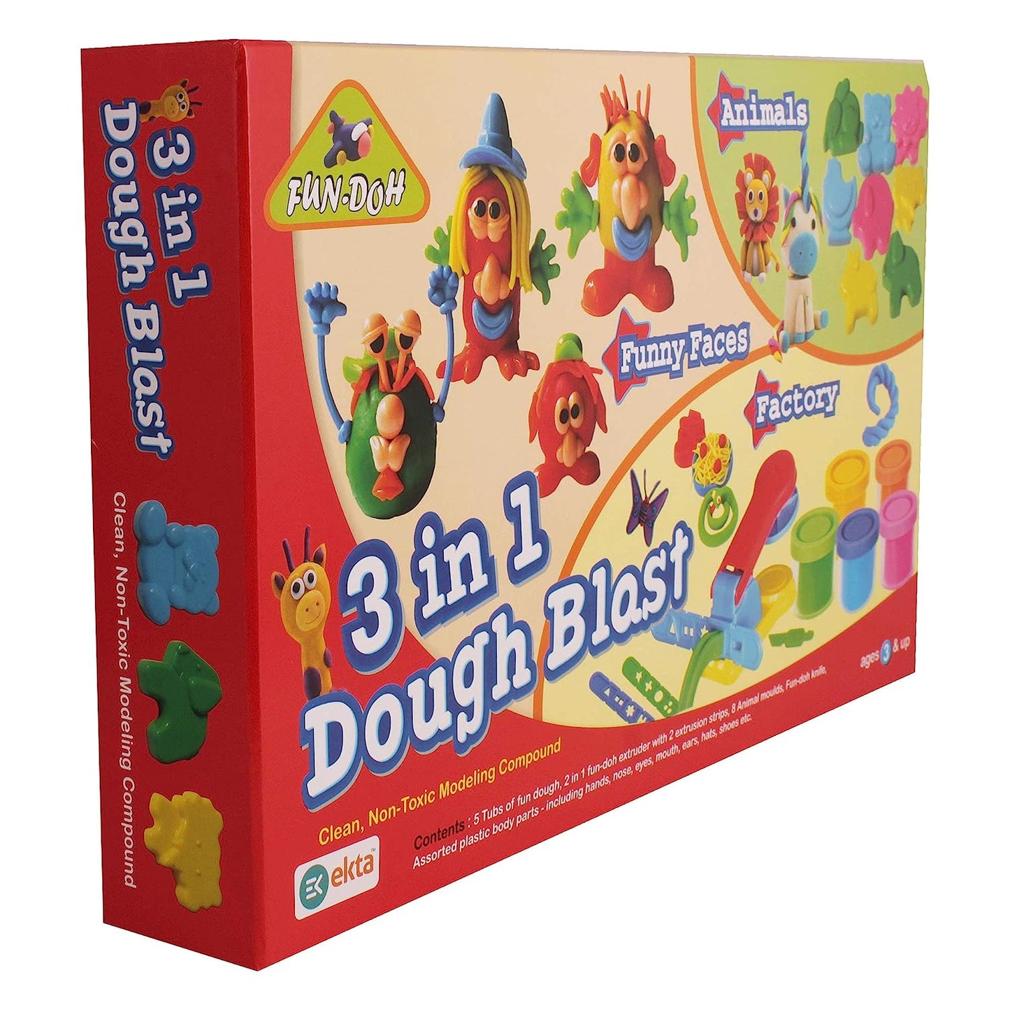 Ekta 3 in 1 Dough Blast Game