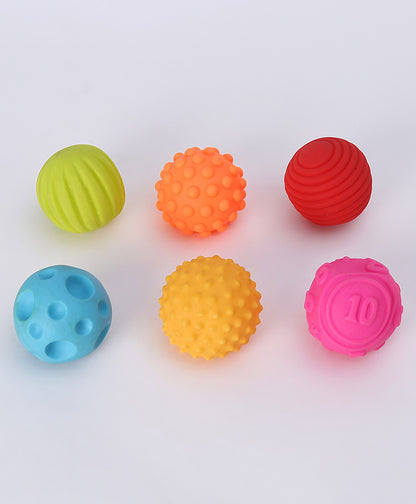 Ratnas Squeezy Balls Pack of 6 (Color & Design May Vary)
