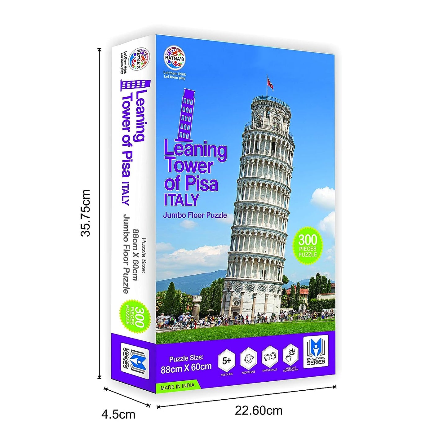 RATNA'S Leaning Tower of PISA Jumbo Jigsaw Puzzle 300 Pieces(88 CM X 60 CM) Size