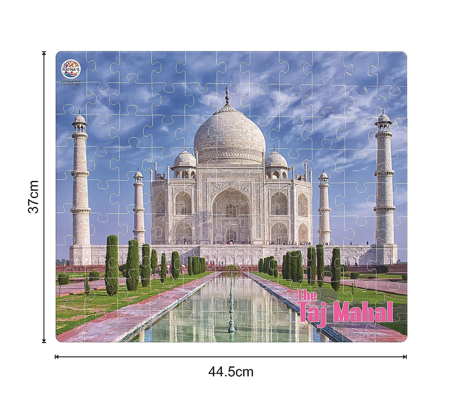 Ratna's Taj Mahal Jigsaw Puzzle. 99 Pieces Jigsaw with an Information Guide