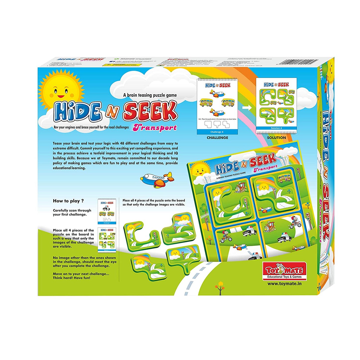 Playmate Hide N Seek Puzzle Transport