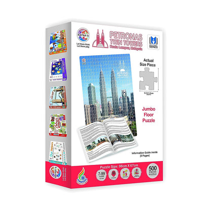 RATNA'S Petronas Twin Towers Malaysia 500 Pieces Jumbo Floor Jigsaw Puzzle (Size: 98 cm * 67 cm)