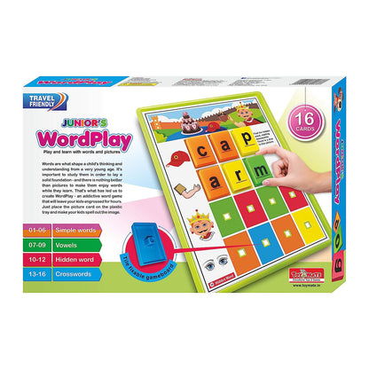 Toymate Wordplay Junior(Spelling N Picture Learning)Colourful Educational Fun Games for 3 Years Kids