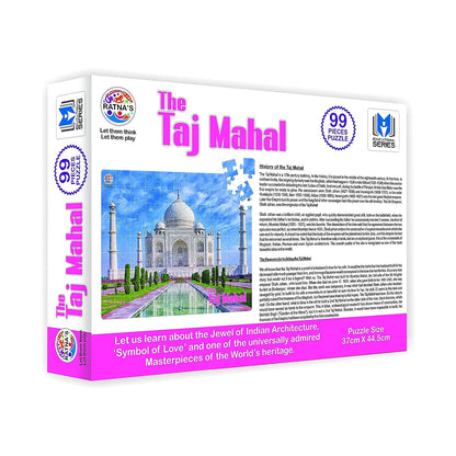 Ratna's Taj Mahal Jigsaw Puzzle. 99 Pieces Jigsaw with an Information Guide