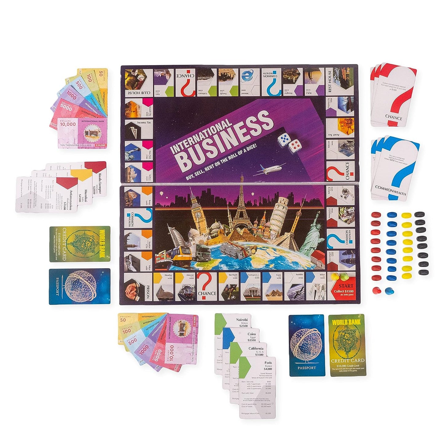 Toysbox International Business Board Game of Money Family Fun Game for Kids & Adults