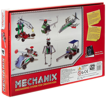 Mechanix Metal - 4 Construction Toy, Building Blocks, Educational Toys for 7+ Yrs Boys and Girls, Multicolor