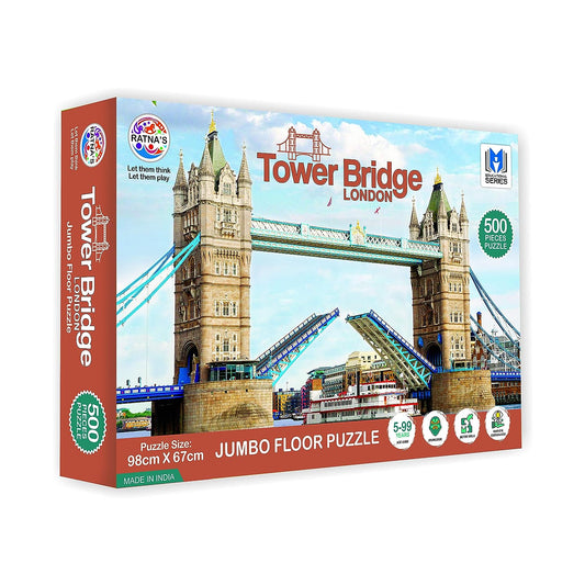 Ratna's London Tower Bridge 500 Pieces Floor Jigsaw Puzzle (Size: 98 cm * 67 cm)