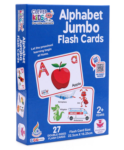 Ratnas Alphabet Jumbo Flash Card - Multicolor