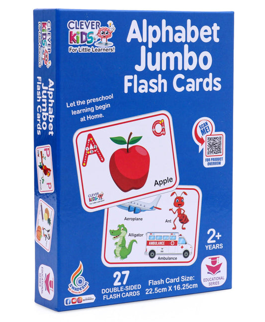Ratnas Alphabet Jumbo Flash Card - Multicolor