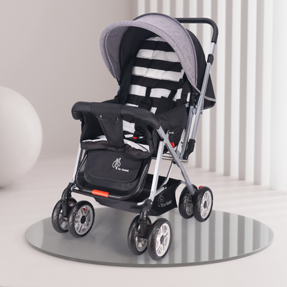 Lollipop Lite Stroller - Travel Friendly, Easy To Fold, Reversible Handle, Wheel Lock, Adjustable Leg Rest
