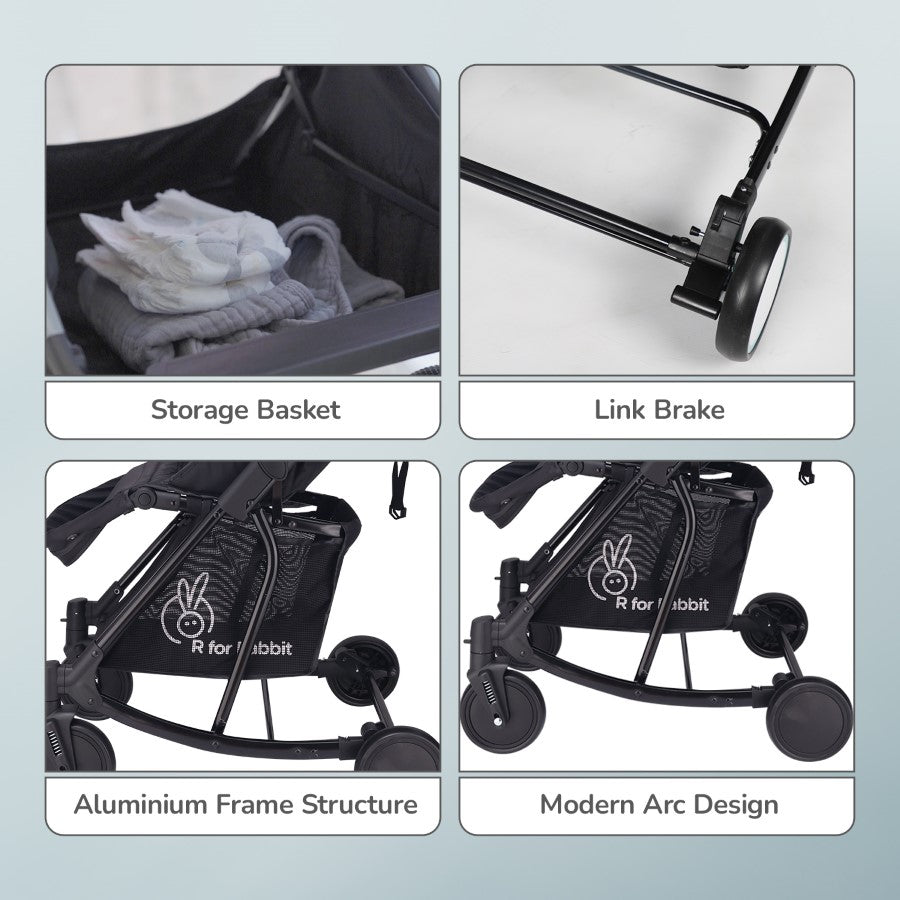 R for Rabbit Rock N Roll - The Rocking Baby Stroller and Pram for Babies