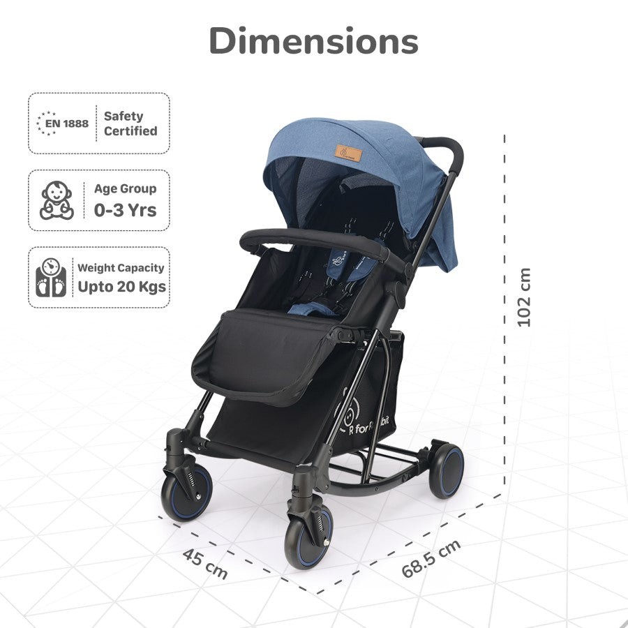 R for Rabbit Rock N Roll - The Rocking Baby Stroller and Pram for Babies PRAM