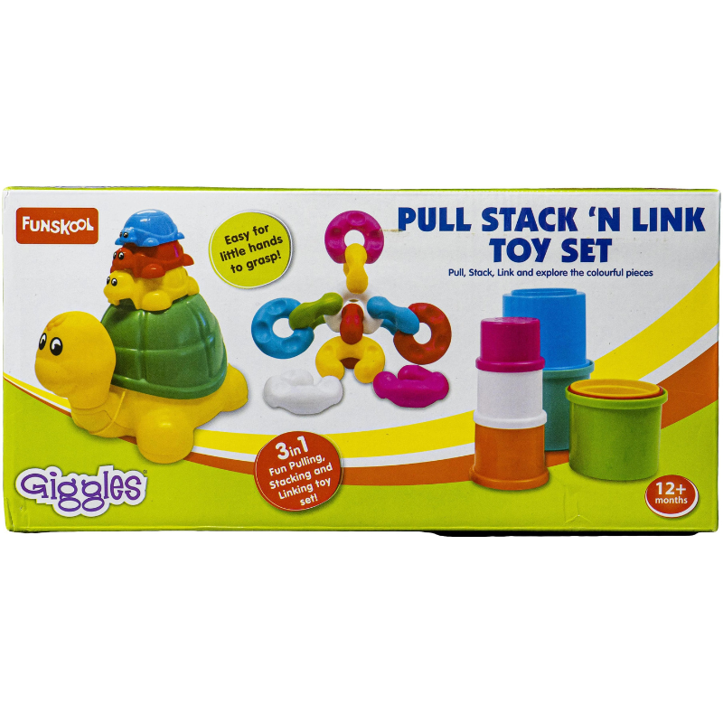 Funskool Giggles Pull Stack ‘N Link Toy Set