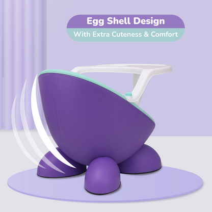 R for Rabbit Jelly Bean Fab 2 in 1 Multipurpose Kids Chair and Meal Chair purple green