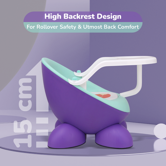 R for Rabbit Jelly Bean Fab 2 in 1 Multipurpose Kids Chair and Meal Chair purple green