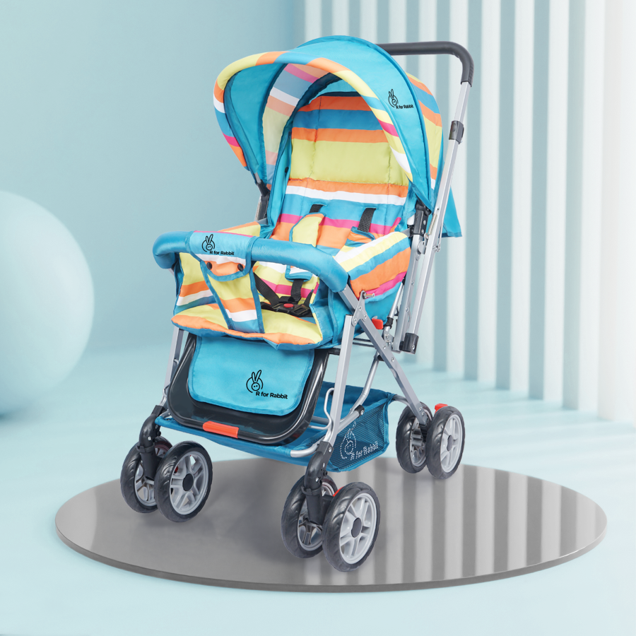Lollipop Lite Stroller - Travel Friendly, Easy To Fold, Reversible Handle, Wheel Lock, Adjustable Leg Rest
