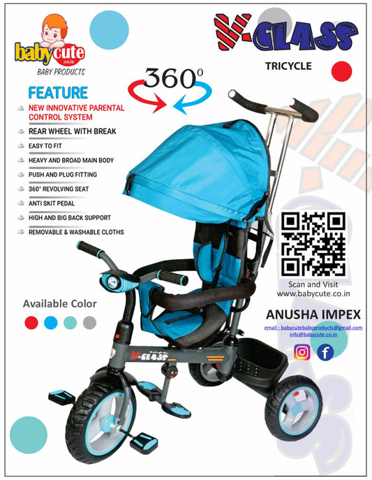 BABYCUTE Baby Tricycle V-class - MRGTOYS